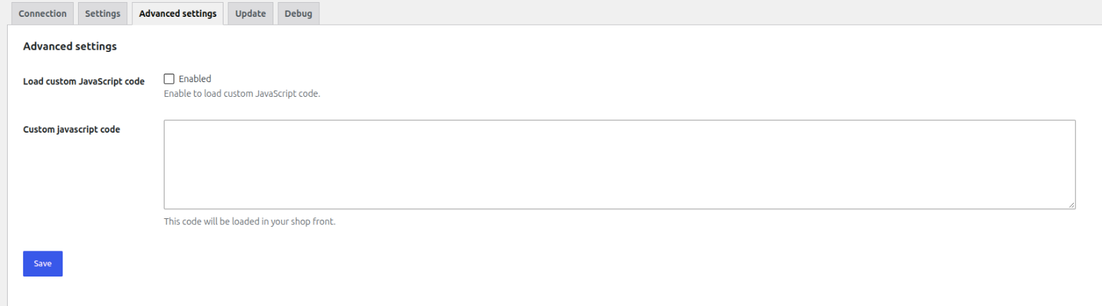 Advanced settings of the Finder plugin in WordPress