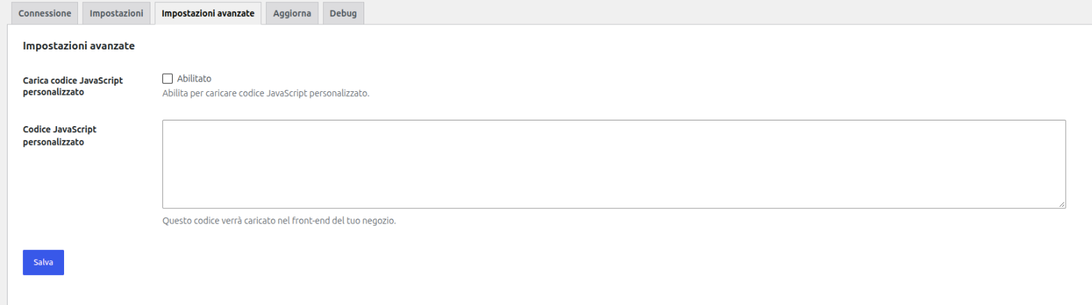 Impostazioni avanzate del plugin Finder in WordPress